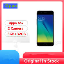 Оригинальный мобильный телефон Oppo A57 4G LTE Snapdragon 435 Android 6,0 5,2 "ips 1280x720 3 ГБ ОЗУ 32 Гб ПЗУ 16.0MP отпечаток пальца 2024 - купить недорого