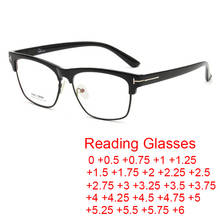 Óculos para presbiopia, óculos anti luz azul para escritório e escritório, óculos para leitura e dioptria de computador para + 6.0 para homens 2024 - compre barato