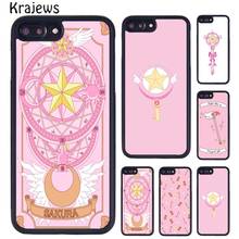 Krajews Cardcaptor Sakura Phone Case For iPhone X XR XS 11 12 13 Pro MAX 5 6 6S 7 8 Plus Samsung Galaxy S5 S6 S8 S9 S10 PLUS 2024 - buy cheap