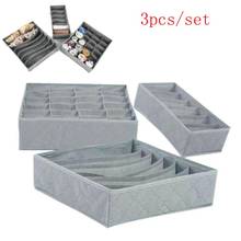 3Pcs/Set Multi Size Underwear Bra Storage Box Bags Organizer Drawer Closet Organizers Boxes for Underwear, Scarfs, Socks, Bra 2024 - buy cheap