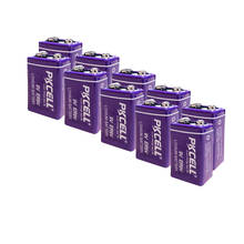 12 piezas PKCELL ER9V 1200 mAh 9 V Li-SOCl2 baterías de litio batería para alarma de humo batería de iones de litio de 6LR61 6F22 2024 - compra barato