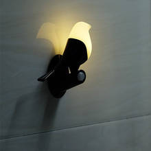 Интеллектуальный индукционный настенный светильник, креативный ночник с зарядкой от Usb, мини-светильник в форме птицы, индукция человеческого тела, детская светодиодная настенная лампа 2024 - купить недорого
