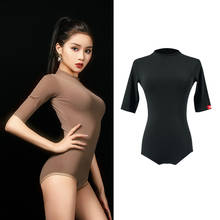 Female Latin Dance Tops New Summer Short Sleeve Latin Practice Jumpsuit Ballroom Dance Competition Performance Clothes DWY5359 2024 - buy cheap