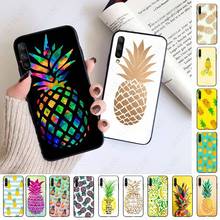 Capa de celular abacaxi dourada, capinha de celular para samsung galaxy a51 a71 a21s a10 a20s a20e a30s a40 a50 a70 a11 a40 m31 m30s 2024 - compre barato