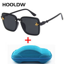 HOOLDW Oversize Square Kids Sunglasses Brand Design Children Sun Glasses UV400 Protection Boys Girl Travel Glasses Oculos De Sol 2024 - buy cheap
