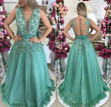 2019 Hunter Green Prom Dress New Arrival A Line Jewel Neck Long Formal Holidays Wear Graduation Evening Party Gown Custom Made 2024 - buy cheap