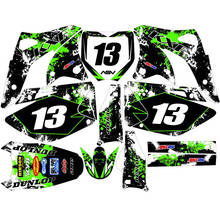 Pegatinas gráficas personalizadas para motocicleta, kits de calcomanías para Kawasaki KXF450, KX450F, KXF, 450R, 2006, 2007, 2008, KXF450R 2024 - compra barato