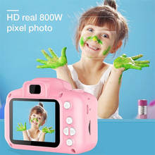 Minicámara de juguete para niños, cámara Digital pequeña SLR, cámara de movimiento, juego de dibujos animados, foto, regalo de cumpleaños 2024 - compra barato
