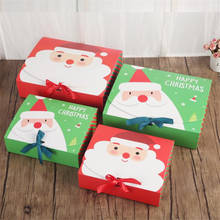 Caja de papel para dulces, embalaje para pastel de fiesta de cumpleaños, Papá Noel, regalo de Navidad, 20 unids/lote 2024 - compra barato