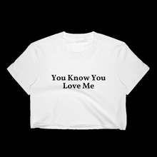 Skuggnas New Arrival You Know You Love Me Half Tee T shirt Short Sleeve Fashion Tumblr Tops Cropped Tops t shirt Drop Shipping 2024 - buy cheap
