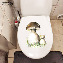 Zttzdy adesivo de cogumelo para decoração de parede do banheiro, 17.7x22.7cm, decoração criativa de banheiro para casa, quarto infantil 2024 - compre barato