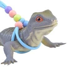Réptil corda de tração lagarto cinto luminoso iguana pequeno pet trela arnês ajustável m68e 2024 - compre barato