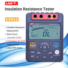 UNI-T-probador de resistencia de aislamiento UT512, medidor Digital de 2500V Rango automático, almacenamiento de datos, retroiluminación LCD de índice de polarización 2024 - compra barato