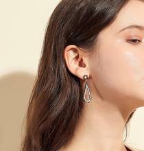 Fashion minmimalist drop earrings kpop all-match temperament trend funky exquisite charm ladies accessories 2024 - buy cheap