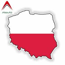 Aliauto Automobile Motorcycles Accessories Car Sticker Poland Map Flag Reflective Creative Decoration Decal Vinyl,13cm*12cm 2024 - buy cheap