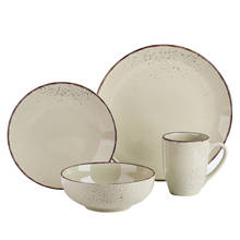 Vancasso Navia-MS Vintage 4-Piece Ceramic Dinner Set with 1*Dinner Plate,Dessert Plate,Bowl,350ML Mug service for One person 2024 - buy cheap