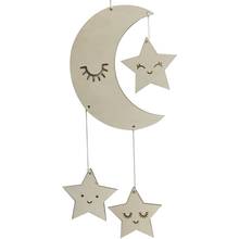 Nordic Lash moon star hanging Garland eid mubarak Wall bunting decoration home wall curtain deco Ramadan Mubarak Kareem supplies 2024 - buy cheap