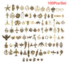 100 unids/lote amuletos mixtos llave antigua Animal encanto ajuste pulsera Collar para DIY joyería hacer hallazgos Accesorios 2024 - compra barato