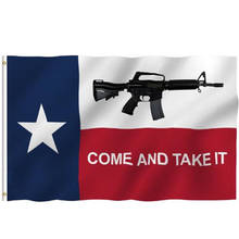 Fly Breeze 3x5 Foot Texas Come and Take It Flag - M4 карабиновые флаги 3X5 Ft 2024 - купить недорого