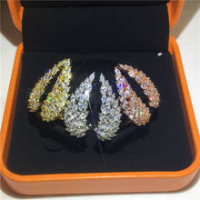 Женское кольцо с крыльями ангела, обручальное кольцо из настоящего серебра 925 пробы, вечерние ювелирные изделия, 90% скидка 2024 - купить недорого