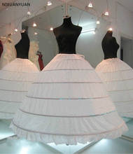 Wholesale 6 Hoops Wedding Petticoat Ball Gown Crinoline Slip Underskirt for Wedding Dress Wedding Accessories 2024 - buy cheap