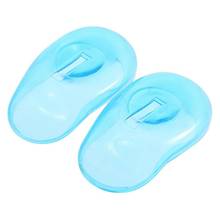 2 pçs limpar silicone capa de ouvido para casa salão de beleza cabelo dye escudo protetores azul cabeleireiro proteção da orelha salão estilo ferramenta 2024 - compre barato