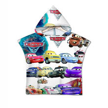 Disney 60x60cm Bath Towel Cartoon 95 Lightning McQueen Car Cloak Bath Towel Swimming Towels Boy Girl Baby Beach Towel 2024 - buy cheap