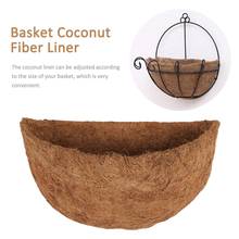 Round Coconut Liner Coconut Fiber Replacement Liner Plants Vegetable Flower Basket Liner For Hanging Basket Home Garden Balcony 2024 - buy cheap
