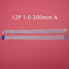 Cable flexible plano FFC FPC de 12 Pines, 1 pieza, 1,0mm de paso, 12 Pines, longitud delantera de 200mm, ancho de 13mm, cinta de 12 p AWM 20624 80C 60V VW-1 2024 - compra barato