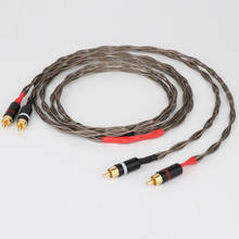 Hi-end cabo de sinal odin banhado a prata, rca cabo de interconexão rca para rca, cabo de áudio, cabo análogo, fones de ouvido hifi 2024 - compre barato