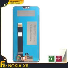 Nueva pantalla LCD de montaje de digitalizador con pantalla táctil LCD para Nokia X6 piezas de repuesto 100% probado trabajando para NOKIA x6 2024 - compra barato