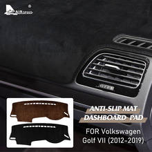Противоскользящий фланелевый автомобильный коврик AIRSPEED с защитой от УФ излучения, коврик для приборной панели, коврик для Volkswagen VW Golf 7 MK7 GTI GTD, аксессуары 2024 - купить недорого