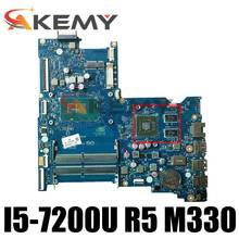 Akemy-placa base para ordenador portátil HP Pavilion 15-ay 903791, 601, 903791-001, con I5-7200U, CPU, LA-D707P, DDR4, R5, M330, 2GB 2024 - compra barato