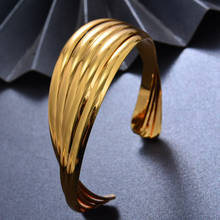 1Pcs Adjustable Dubai Gold Color Bangles for Women Girls Wedding  Bangles Bracelets Jewelry Gift 2024 - buy cheap