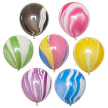 Globos de ágata de 10 pulgadas para decoración del Día de la boda, suministros de ágata para fiesta de cumpleaños, Baby Shower, 10 Uds. 2024 - compra barato