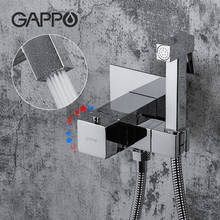 GAPPO-grifo termostático para bidé, accesorio de latón macizo con función cuadrada, cabezal de ducha de mano, grúa, interruptor de 90 grados, mezclador de bidé 2024 - compra barato