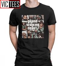 Grand Walking Dead The Walking Dead TWD смешные мужские футболки футболка с круглым вырезом 100 хлопок одежда с 3D принтом 2024 - купить недорого