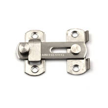 20x50x70mm Stainless Steel Slide Lock Home Safety Gate Door Guard Latch Bolt +4 Screws 2024 - buy cheap