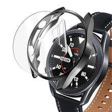 film + cases for samsung galaxy watch 3 45mm case + screen protector soft TPU film for galaxy watch 3 41mm 45mm cover Bumper 2024 - buy cheap