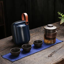 Chinese kung fu Teaset Portable Travel Tea Set Yixing Purple Clay Teapot Quik Pots Teaware Chinese Drink Teapots 2024 - buy cheap