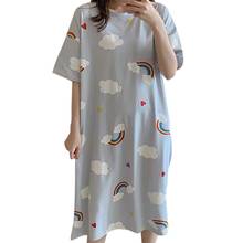 Women Cotton Sleepshirts Nightgowns Cartoon Night Dress Fashion Girls Nighty Sleepwear Ladies Nightwear Summer Homewear 2024 - buy cheap