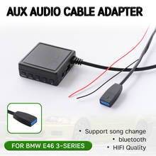 bluetooth Aux Receiver Cable with USB,microphone Hands-free Aux Adapter for BMW E46 2002 2003 2004-2006 for 10 Pin CD Headunit 2024 - buy cheap