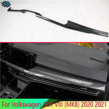 Panel de instrumentos Interior para Volkswagen Golf VIII (MK8) 2020 2021, accesorios de coche, consola central de estilo de fibra de carbono, alrededor del embellecedor 2024 - compra barato