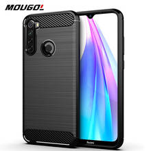 Capa de silicone macio para xiaomi, capa de fibra de carbono à prova de choque tpu para xiaomi redmi note 8 8t 2024 - compre barato