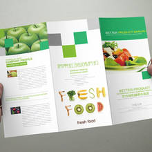 free shipping custom design A4 one fold brochures printing 2024 - buy cheap