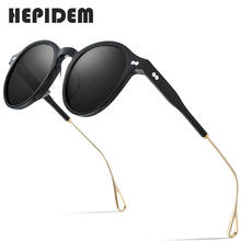 HEPIDEM Acetate Polarized Sunglasses Women 2020 New Brand Designer High Quality UV400 Vintage Round Sun Glasses for Men 9121 2024 - buy cheap