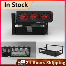 Steel Open Air Miner Mining Frame Rig Case Up to 6 GPU for Crypto Coin Currency Mining ETH ETC ZEC BCH Ether crypto miner 2024 - buy cheap