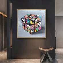 Street Graffiti Art Canvas Painting on The Wall Posters and Prints Wall Art Magic Blocks Picture for Living Room Cuadros Decor 2024 - buy cheap