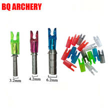 36pcs Arrow Pin Nocks Size L Arrow Nock +Aluminum Pin Nock for ID 3.2mm 4.2 Mm 6.2 Mm Carbon Arrow Shaft DIY Archery Accessories 2024 - buy cheap