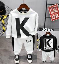 Children Spring and Autumn Clothing Kids Long T-Shirts and Pants 2Pcs/Set Casual Boys Fashion Sets 2-7years 2024 - buy cheap